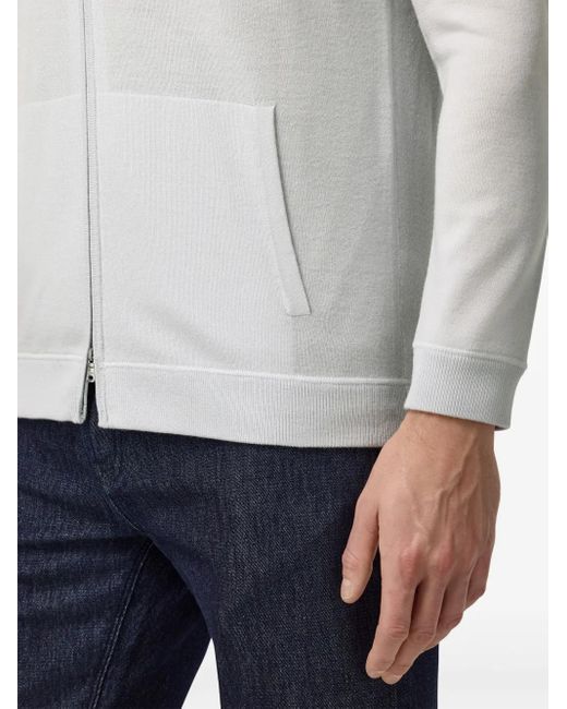 Boggi Pullover Mit Reißverschluss in White für Herren