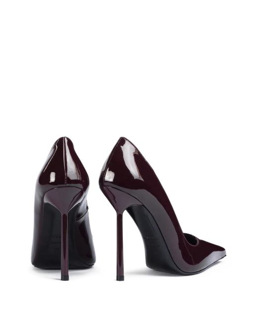 Le Silla Purple 120Mm Bella Patent-Leather Pointed-Toe Pumps
