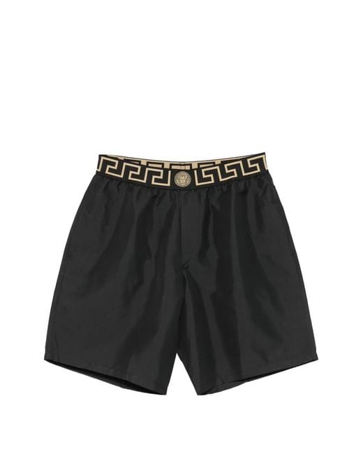 Versace Black Medusa Swim Shorts for men
