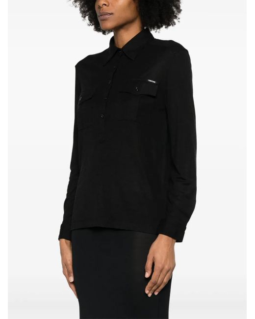 Tom Ford Black Fine-Knit Shirt