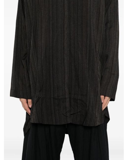 Jan Jan Van Essche Black Striped T-Shirt for men