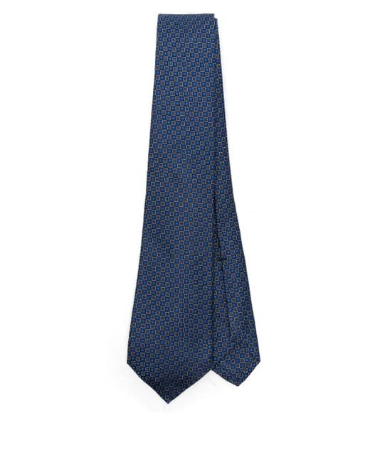 Kiton Krawatte aus Seide in Blue für Herren