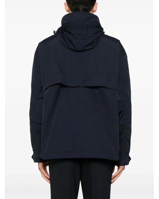 Boss Blue Logo-Patch Lightweight Jacket for men