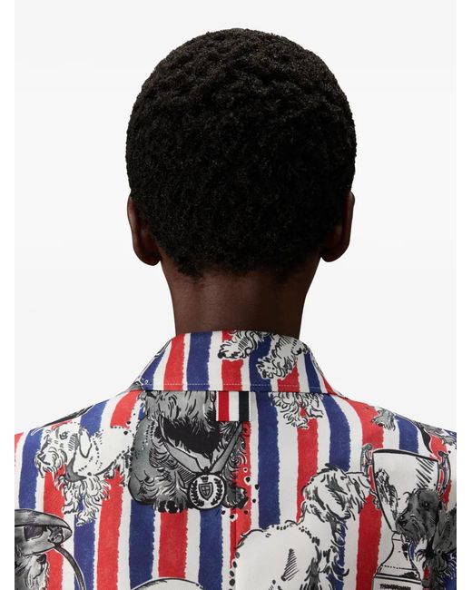 Thom Browne Red Veste À Rayures