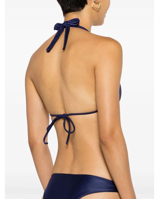 Lenny Niemeyer Blue Triangel-Bikinioberteil Mit Elastischem Bund