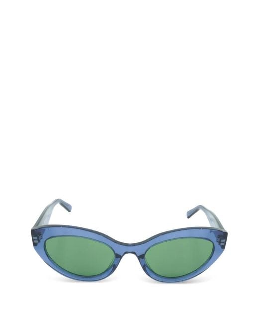 MCM Green Cat-Eye Frame Sunglasses for men