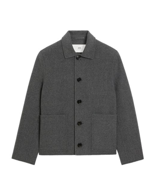 Giacca Con Bottoni di AMI in Gray da Uomo
