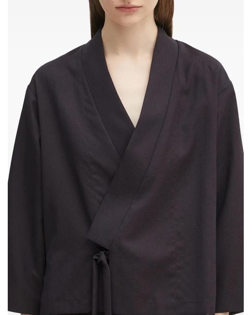 KENZO Black Tie-Detail Jacket