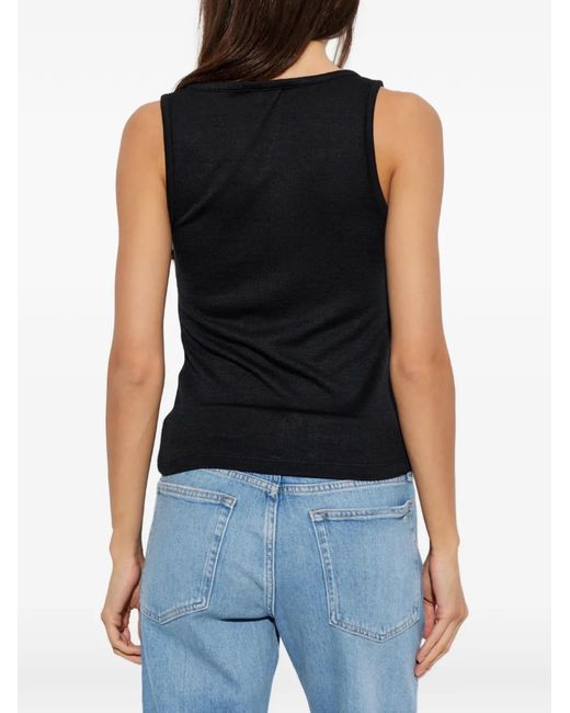 Rag & Bone Black V-Neck Top
