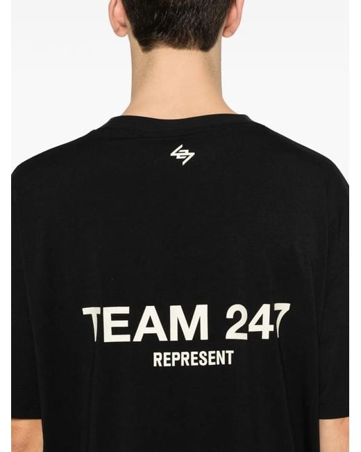 Represent Black T-Shirt À Col Rond for men