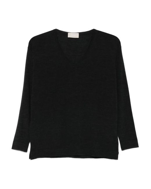 Top Con Scollo A V di Drumohr in Black