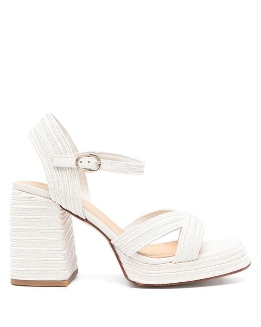 Castaner White 10Mm Vale Sandals
