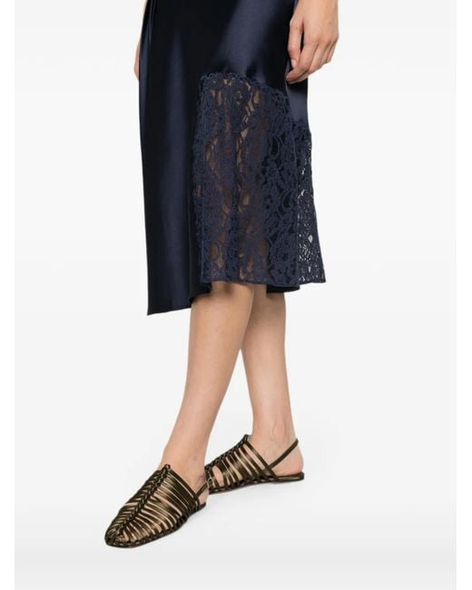 Damson Madder Blue Elea Midi Skirt