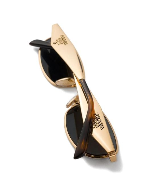 Prada Blue Sunglasses With Prada Logo