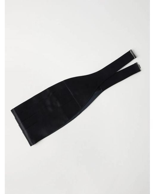 Brunello Cucinelli Black Satin Cummerbund for men
