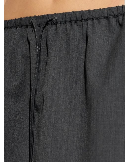 Samsøe & Samsøe Gray Saroko Drawstring Skirt