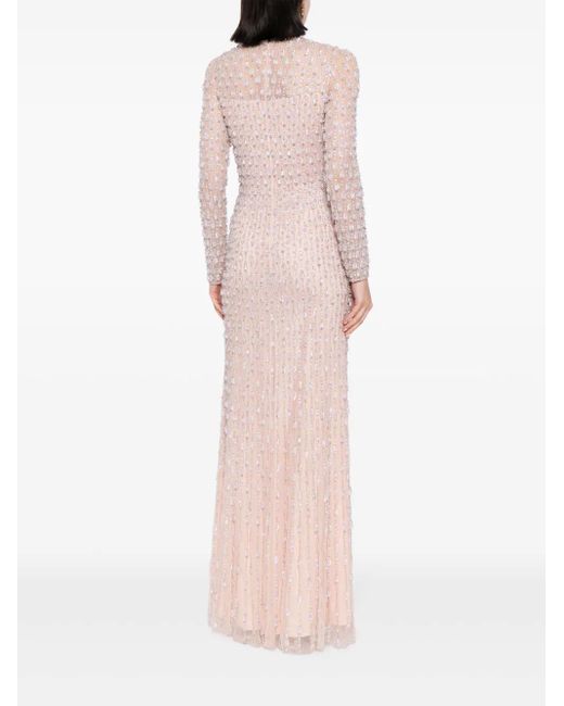 Jenny Packham Pink Riva Abendkleid Mit Kristallen