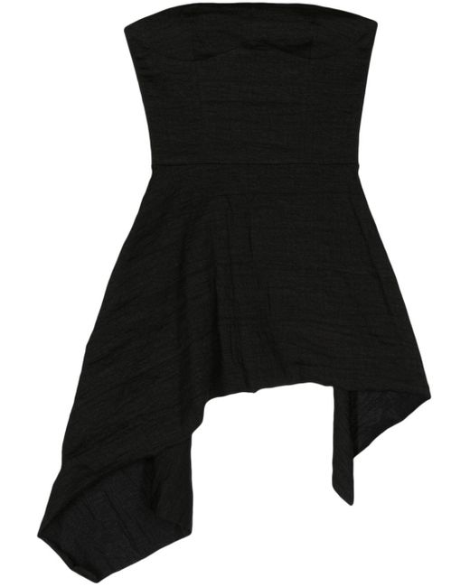 Uma Wang Black Bluse im Corsage-Style