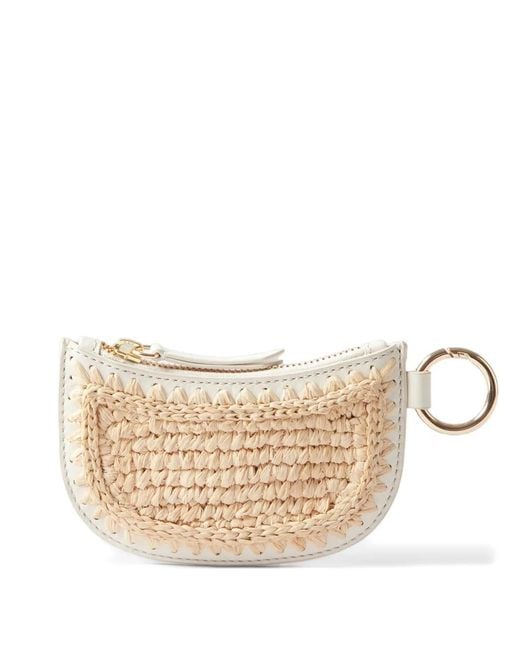 Claudie Pierlot Natural Raffia Purse