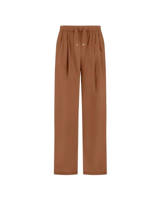 Herno Brown Drawstring-Waist Trousers