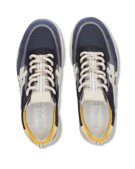 Sneakers Nous Con Inserti di Premiata in Blue da Uomo