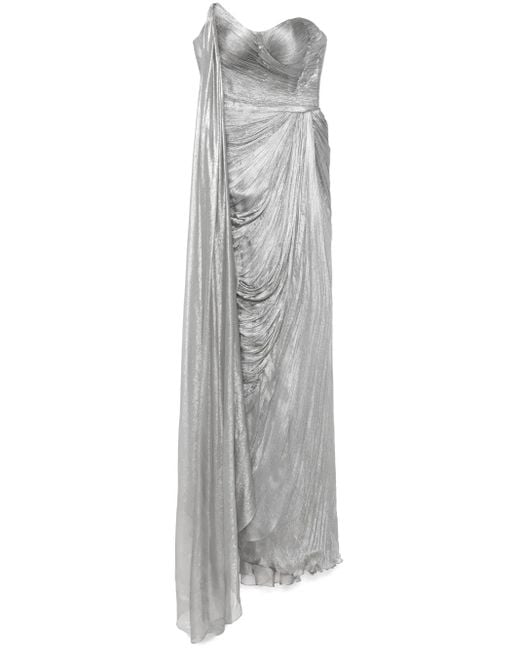IRIS SERBAN Gray Ayleen Maxikleid