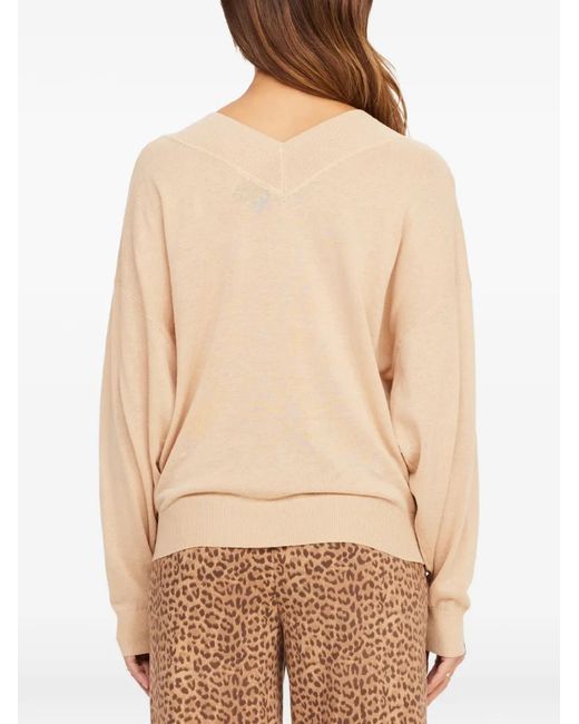 The Upside Natural Bonita V-Neck Sweater
