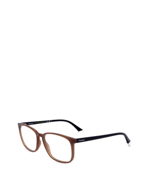 Polaroid White Square-Frame Glasses for men