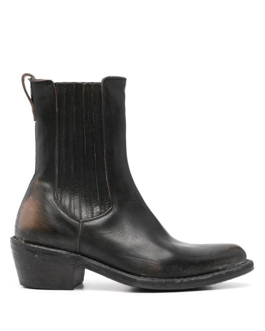 Moma Black 45Mm Distressed Boots