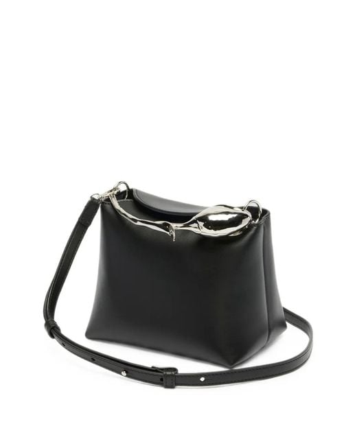 Erdem Black Mini Bloom Tote Bag