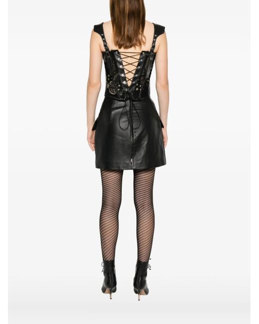 MITILIANE COUTURE Black Embroidered-Lace Top