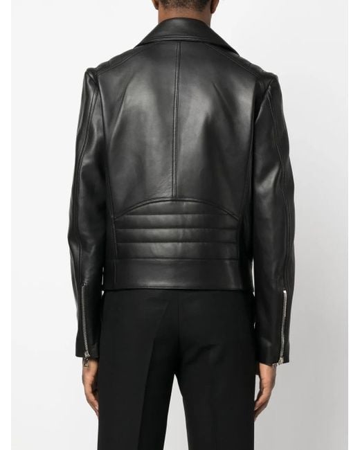 Balmain Bikerjack Met Dubbele Rij Knopen in het Black voor heren