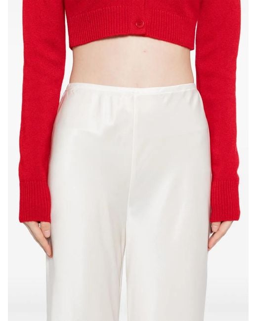 Reformation White Gale Trousers
