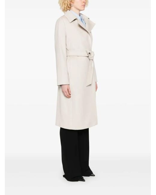 Max Mara White Virgin Wool Coat