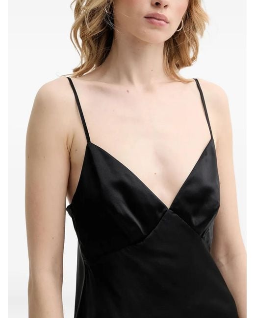 From Future Black V-Neck Strap Top