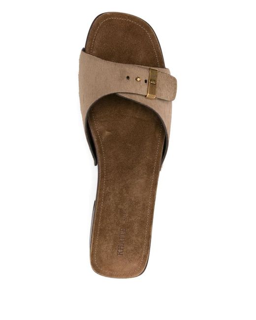 Khaite Brown 50Mm Britt Sandals