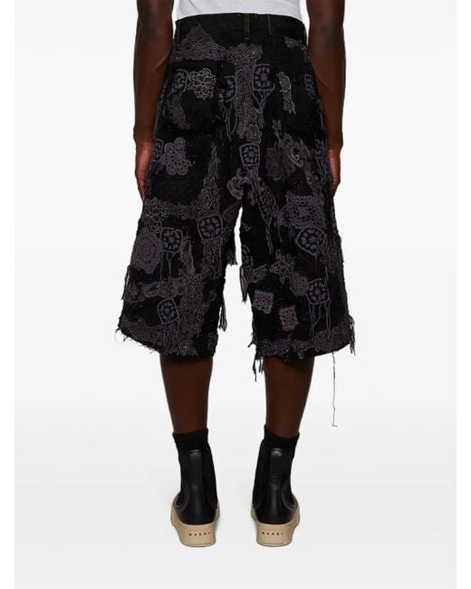 Pantalones vaqueros cortos Poetic Lust Earthling VIP de hombre de color Black