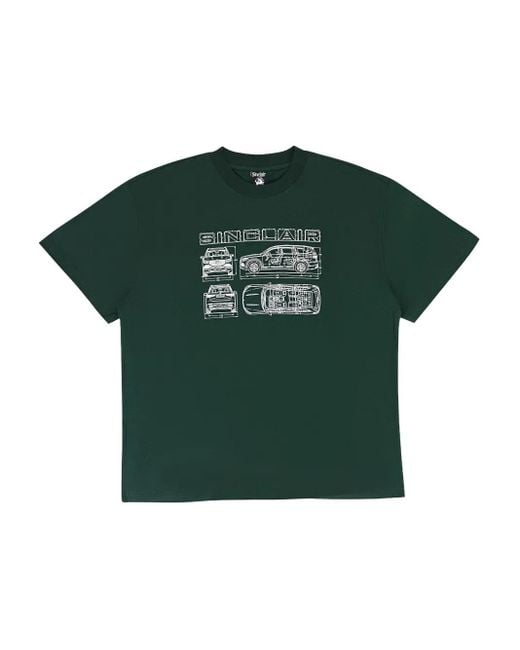 メンズ Sinclair グラフィック Tシャツ Green