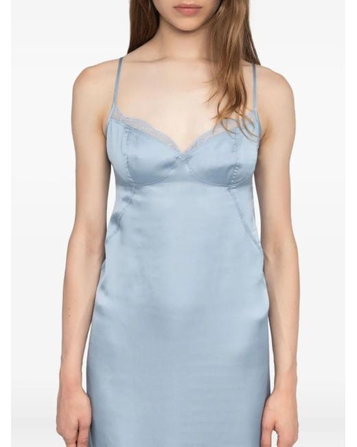 Zadig & Voltaire Blue Rialta Midi Dress