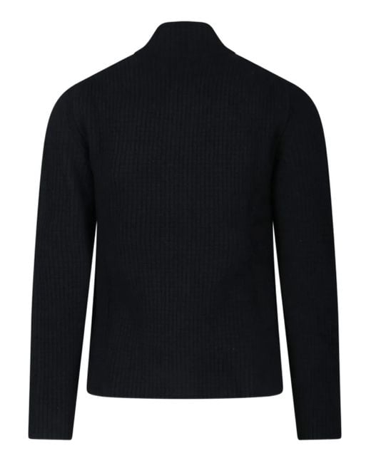 C P Company Black Zip-Fastening Cardigan for men