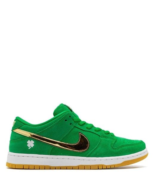 Nike Green Sb Dunk Low Pro "St. Patrick's Day" Sneakers