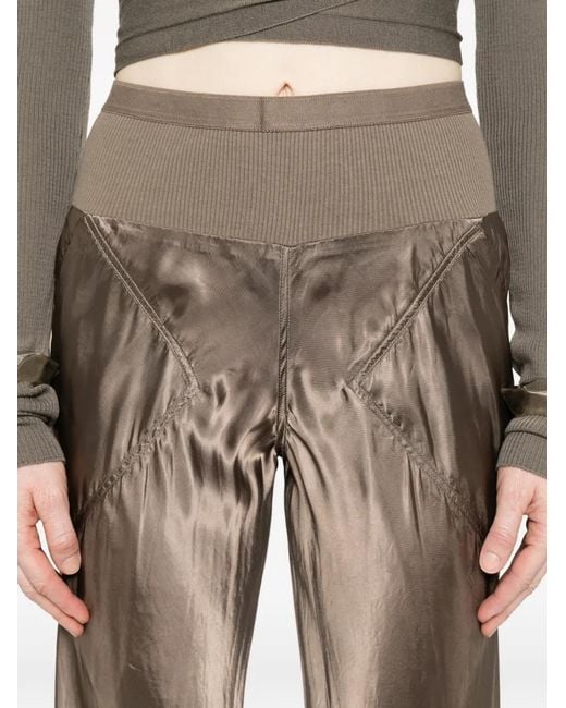 Rick Owens Natural Bias Wide Leg Trousers