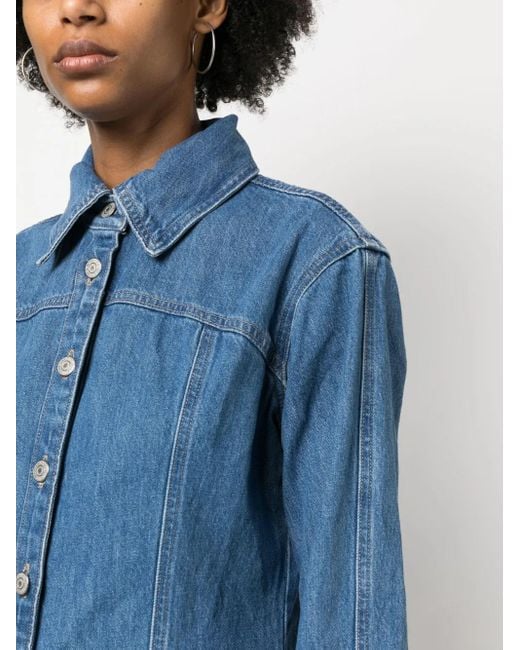 Levi's Button-Up Mini-Jurk in het Blue