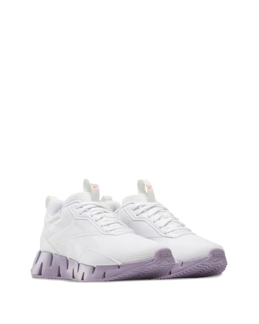Reebok White Zig Dynamica Sneakers