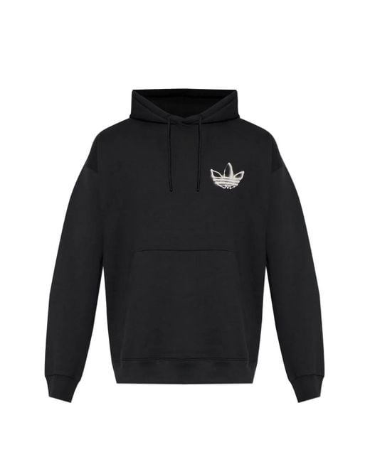 Adidas Blue Graphic-Print Hoodie for men