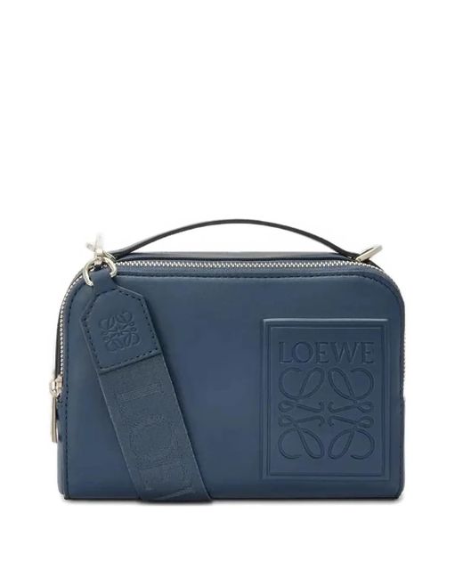 Loewe Mini Tote Bag mit Logo-Prägung in Blue für Herren