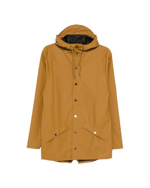 Rains Metallic Hooded Jacket