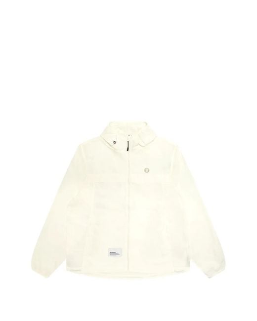 Aape By A Bathing Ape White Lightweight Hooded Jacket for men