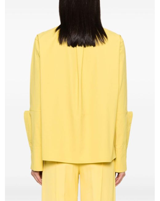 Jil Sander Yellow Hemd aus Bio-Baumwolle