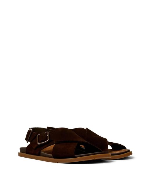 Camper Brown Lluc Slingback Sandals for men